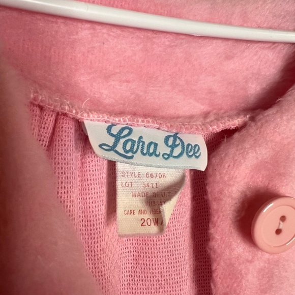 Vintage Lara Dee Fuzzy Robe Size Small Retro Plush Full Length House Coat - Picture 3 of 5